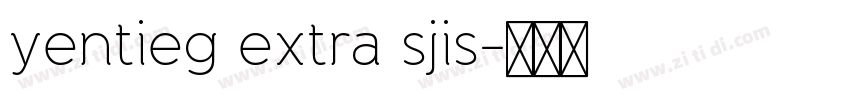yentieg extra sjis字体转换